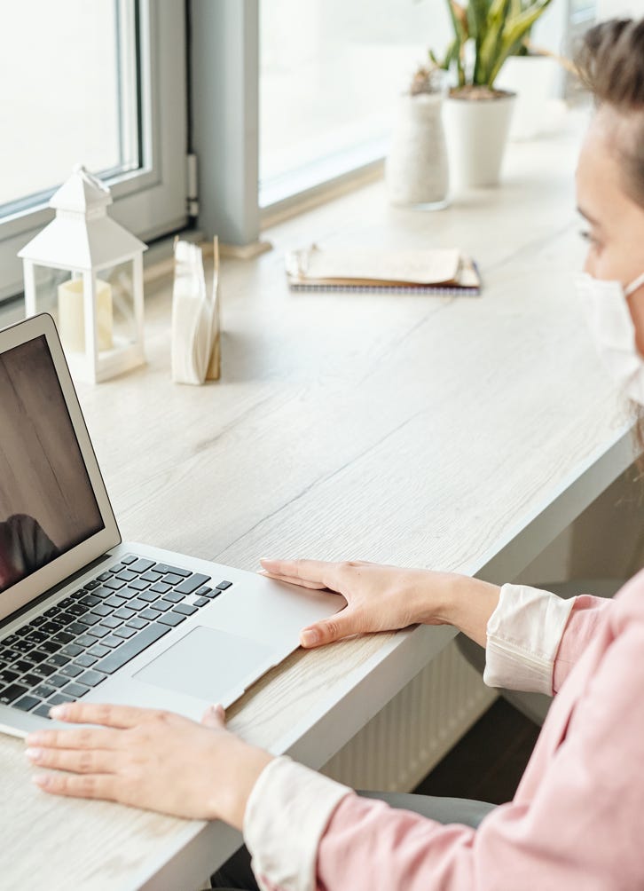 Woman Having A Video Call